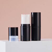 Flacon cosmétique en plastique PP de 15 ml, calibre 30 mm, flacon applicateur d'huile capillaire avec brosse pour le soin du cuir chevelu, emballage liquide