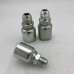 16711-04-04PK JIC 74度锥形碳钢液压接头一体式软管配件可重复使用的液压软管配件