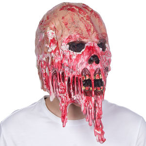 Máscara de Látex Divertida y Realista de Cabeza Completa con Efecto de Carne Fluida, Suave y Cómoda para Halloween, Cosplay, Disfraces, Fiestas y Escenarios - Product Image 4