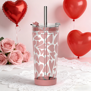 Emode Taza de Boca Ancha para Café Helado y Té con Pajita, Ideal para el Día de San Valentín, ¡Gran Venta! - Product Image 5