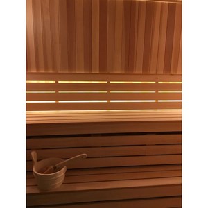 Salle de <span class=keywords><strong>sauna</strong></span> traditionnelle pour la maison, cabine de <span class=keywords><strong>sauna</strong></span> intérieure en bois massif avec porte en verre - Product Image 4