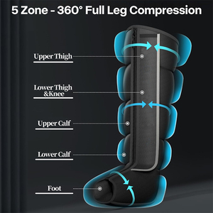 เครื่องนวดขาลำดับแบบเต็ม5ช่องปั๊มลมโลโก้ที่กำหนดเอง - Product Image 2