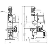 YOSHIKAWA IRON WORKS US-180 Machine à riveter hydraulique robuste pour boutons-pression, Nouvelle, 380V/200V, Haute puissance 1400kg, pour plaquettes de frein et casques