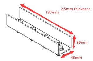 Tripsolar ระบบติดตั้งบนพื้นแผงโซลาร์เซลล์ช่อง <span class=keywords><strong>C</strong></span> ชุบสังกะสีแบบจุ่มร้อนอุปกรณ์เสริมสำหรับชั้นใต้ดิน TUV & CE ได้รับการรับรอง - Product Image 5