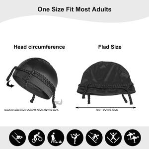 دوراج للدراجات، مبرد ومسامي، حماية من الشمس، بطانة خوذة من البوليستر، لفافات رأس، باندانا، قبعة مموجة، قبعة نوم، غطاء للضفائر - Product Image 5