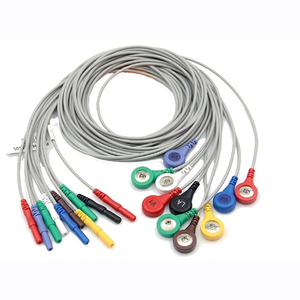 2.35mm Safety-Plug with Standard 2mm Pins Connectors TENS Electrode Leads Wires/Cables - Product Image 3