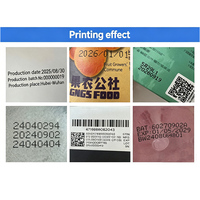 Imprimante à jet d'encre statique portable 12,7 mm, machine de codage TIJ industrielle pour l'impression de codes de date, de codes QR, de codes-barres, de logos et d'étiquettes