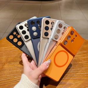 सैमसंग के लिए चुंबकीय ग्लास कैमरा सुरक्षात्मक फोन केस, गैलेक्सी S26 s25 s24 नए वायरलेस चार्जिंग फोन मामले - Product Image 3