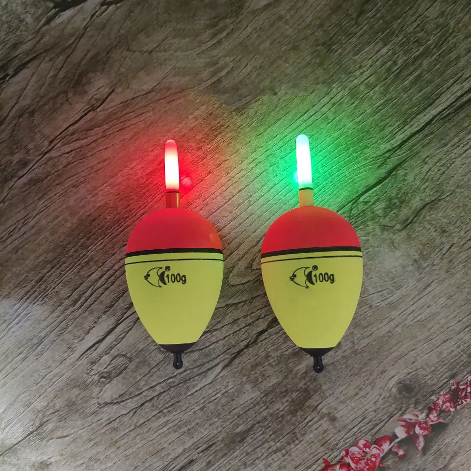 two color lights available led fishing bobber floats fishing float led light bobbers