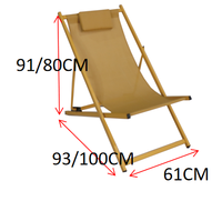 Chaise longue adaptée au bureau, à la plage, à la piscine, à la cour, au balcon, à la pelouse