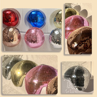 Boule disco à paillettes effet miroir, décoration d'intérieur, ornement de bureau, décoration de la maison