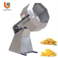 Mélangeur alimentaire en acier inoxydable de qualité industrielle, mélangeur à tambour octogonal, mélangeur d'assaisonnements alimentaires, machine à assaisonner les frites
