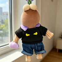 [Uniquement en tissu] Ensemble de poupées chat noir adorable style dessin animé, collection Resident, 14 ans, accessoires extrêmement mignons et charmants