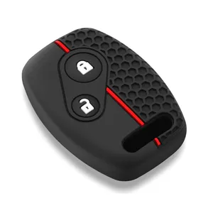 เค<span class=keywords><strong>ส</strong></span>กุญแจรถแบบซิลิโคน2ปุ่มหุ้มรีโมทสำหรับฮอนด้าแจ๊<span class=keywords><strong>ส</strong></span> FRV Accord Civic CR-V 2008 CRZ Insight Fit SRV chord 7 Gr8 150 R - Product Image 2