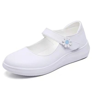 Scarpe da Infermiera con Velcro Antiscivolo, Comode e Traspiranti, Scarpe da Lavoro Bianche per Donne - Product Image 3