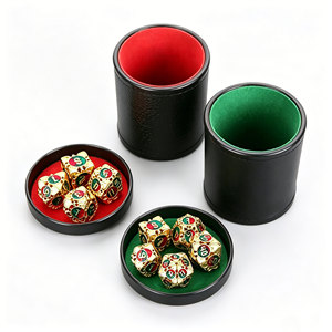 Thickened Shock Absorbing PU Leather <b>Dice</b> Cup Custom <b>Dice</b> Cup Silent Interior Lining for Dungeons And Dragons Tabletop Games - Product Image 1