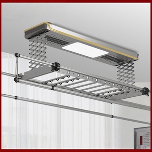 Disinfection and drying remote control lifting intelligent home double bracket horizontal bar electric drying rack - Product Image 3