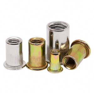 Rivet à sertir M3 M8 M6 en acier, petit, à tête fraisée plate, fileté, tubulaire, hexagonal, moleté - Product Image 1