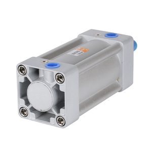 Cylindre pneumatique compact à double effet en aluminium, série ISO 6431 SI, à course réglable, avec roulement standard - Product Image 3