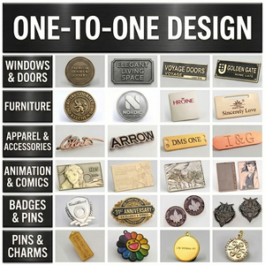 Étiquettes Métalliques Personnalisées pour Vêtements, Logos de Marque pour Accessoires DIY, Sacs, Sangles Plates, Sacs à Main, Chaussures, Meubles - Product Image 2