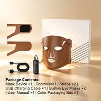 Appareil de beauté pour masque facial 5 en 1, silicone ABS, rechargeable, soin de la peau à domicile, machine de spa, logo personnalisé OEM