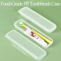 Boîte de rangement pour brosse à dents et dentifrice YUZMEI pour voyage d'affaires, boîte de rangement pour couverts pour enfants, cuillère, fourchette, boîte de rangement en plastique mignonne pour brosse à dents, étui de voyage
