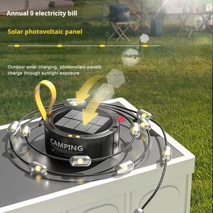 Lampe de camping solaire LED portable de type C, moderne et de haute qualité, en verre, couleur et taille personnalisables, OEM/ODM personnalisable - Product Image 2