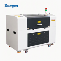 Machine de gravure laser CO2 compacte avec fonction de découpe, plateau de 400x600 mm pour les petites séries de production