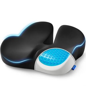 Cojín de Asiento Premium para Silla de Ruedas y Automóvil, con Gel Refrigerante, Espuma Viscoelástica Ortopédica, para Glúteos y Nalgas, OEM para Conductores de Camiones - Product Image 1