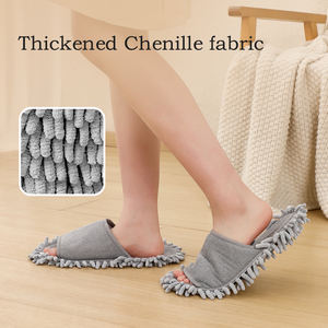 Pantuflas de limpieza con gran poder descontaminante, bonitas y cómodas, para mujer, de chenilla, para interiores, con buena elasticidad. - Product Image 5