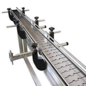 Stainless Steel Chain Plate Conveyor for bottle Slat conveyor CC2M/10W-S