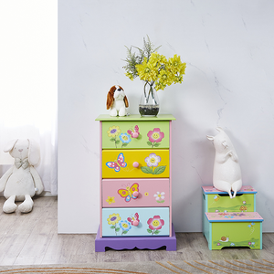 ตู้ไม้ลิ้นชักสำหรับเด็กที่ทันสมัยสำหรับการจัดระเบียบการจัดเก็บในห้องนั่งเล่นหรือห้องนอน - Product Image 5