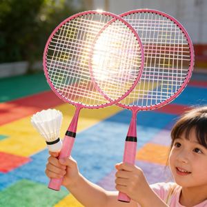 Juego de Raquetas de Bádminton de Alta Calidad en Oferta, Juego de Raquetas de Bádminton Rosa, Bonito para Niñas, para Deportes al Aire Libre de Verano - Product Image 2