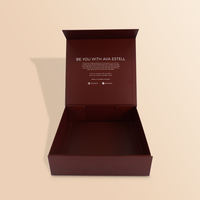 Wholesale Luxury Cardboard Paper Gift Packaging Coated Foldable Magnetic Paper Boxes