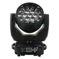 Lampu Sorot kepala LED RGBW, cahaya panggung kepala bergerak zoom Harga Murah 19x15W
