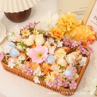 Set Bunga Mawar Sutra Simulasi Tinggi 50 Buah, Gaya Mori, Embossed, DIY, untuk Karangan Bunga, Hiasan Kepala, Kipas, dan Hanfu