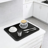Set de table en silicone Ledun avec logo personnalisé, trou de suspension, antidérapant, résistant à la chaleur, 30x23cm155g, en vrac pour la maison, le restaurant, l'hôtel