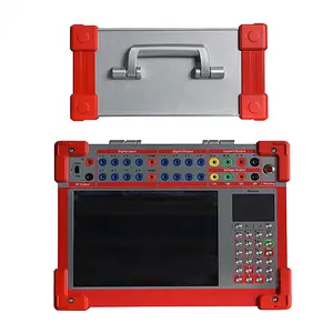 Kit portátil de teste de relé trifásico, analisador de proteção de relé, testador de microcomputador, 3 unidades