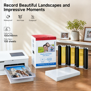 Tinta y <span class=keywords><strong>Papel</strong></span> Adhesivo Compatibles con Canon <span class=keywords><strong>Selphy</strong></span> KP-108IN, Caja de Tinta de 3 Colores, 108 Hojas de <span class=keywords><strong>Papel</strong></span> Brillante de 4x6 para <span class=keywords><strong>Selphy</strong></span> CP1500 <span class=keywords><strong>CP1300</strong></span> - Product Image 4