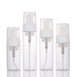 80ml 100mL 120ml 150ml 200ml 250ml <span class=keywords><strong>PET</strong></span> blanco transparente jabón espuma bomba botellas con bomba y tapa - Product Image 3