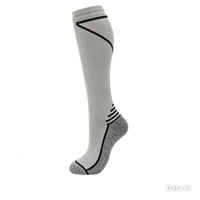 Chaussettes de compression pour hommes, nouveau design, antidérapantes, hauteur genou, personnalisées, pour le sport