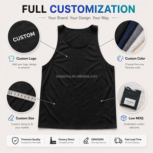 Canotta da Corsa Personalizzata, Asciugatura Rapida, Sottile e Traspirante, Top Sportivo Senza Maniche <span class=keywords><strong>con</strong></span> Fori in Rete per Uomo, Abbigliamento da Palestra - Product Image 5