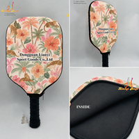 Housse de protection pour raquette de paddle avec logo, couverture intégrale avec panneau avant imprimé et dos souple pour utilisation sur terrain extérieur, fabriquée en Chine