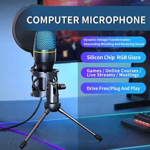 Me4usb Condenser Microphone RGB chiếu sáng máy tính điện thoại PS4 ps5 chơi game cạnh tranh phát sóng trực tiếp ghi âm và chỉnh sửa video - Product Image 2