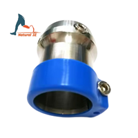 Adaptateur de fixation de tube en acier inoxydable naturel JZ, raccord de tube prothétique pour composants prothétiques des membres inférieurs