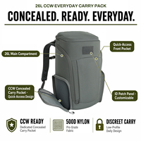 Sac à dos tactique GAF 500D en nylon 26L avec protection de la vie privée, sac Faraday CCW, pochette pour ordinateur portable RFID, pochette pour téléphone, ensemble avec fermeture éclair