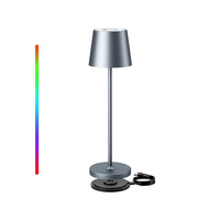 Nordique décor à la maison Portable minimaliste tactile USB alimenté par batterie moderne restaurant de luxe sans fil Rechargeable Led lampe de Table