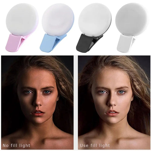 Wholesale Mobile Phone LED Selfie <b>Ring</b> Light Portable Mini Practical Three Stop Dimming <b>Circle</b> Photography Clip Fill - Product Image 5
