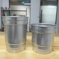 Vente en gros de gobelets à bière en aluminium jetables personnalisés avec logo, design léger et portable, cadeaux promotionnels