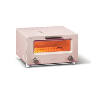 Multifunktion aler Haushalts-Miniofen 10L Mini-Mikrowellen herd Pink Mini-Ofen Elektrisch für die Küche